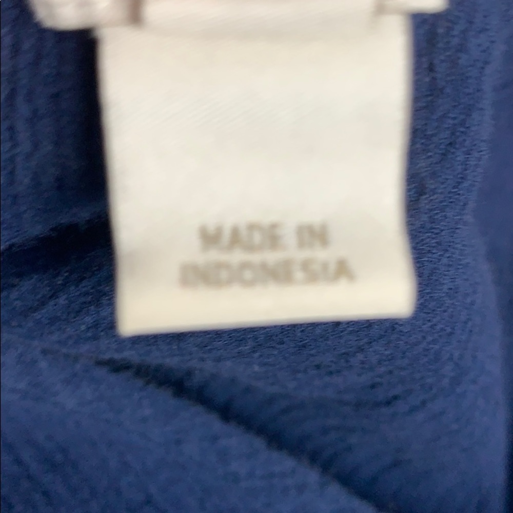 J. Crew blue sleeveless V neck top w/ fringe sz XS - Picture 5 of 7